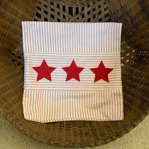 Handmade Ticking Pillow Cover